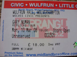 Wolverhampton Ticket 2008